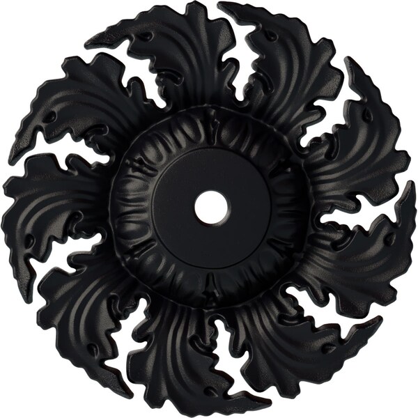 Ekena Millwork Needham Ceiling Medallion (Fits Canopies up to 4 1/4"), Hand-Painted Steel Gray, 14 5/8"OD x 2 1/4"P CM14NESGS - main
